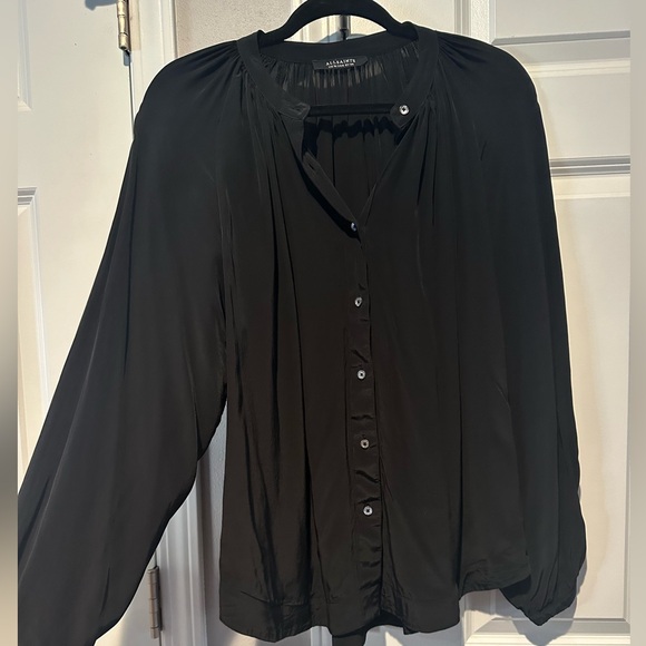 All Saints Tops - All Saints black blouse with buttons 🖤 Womens size 6.